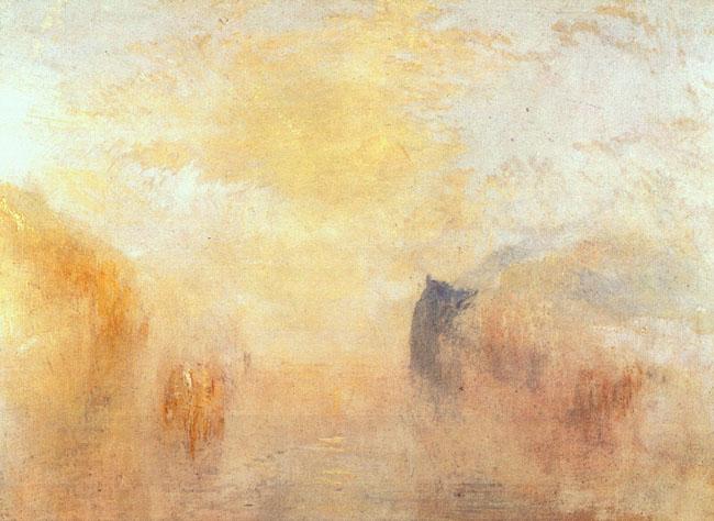 Joseph Mallord William Turner Sunrise Between Two Headlands oil painting picture